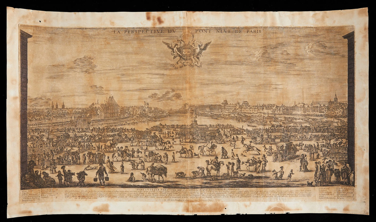 Stefano Della Bella "Le Pont Neuf a Paris" Etching (1 of 11)