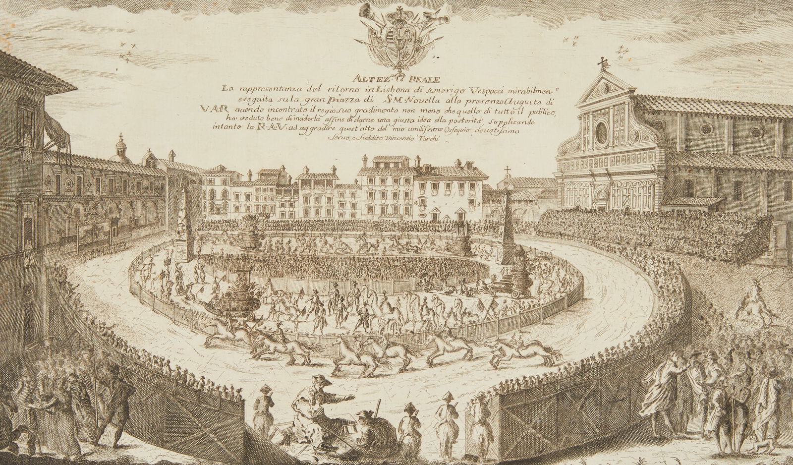 Old Master Etching of Florence Horse Race (1 of 9)