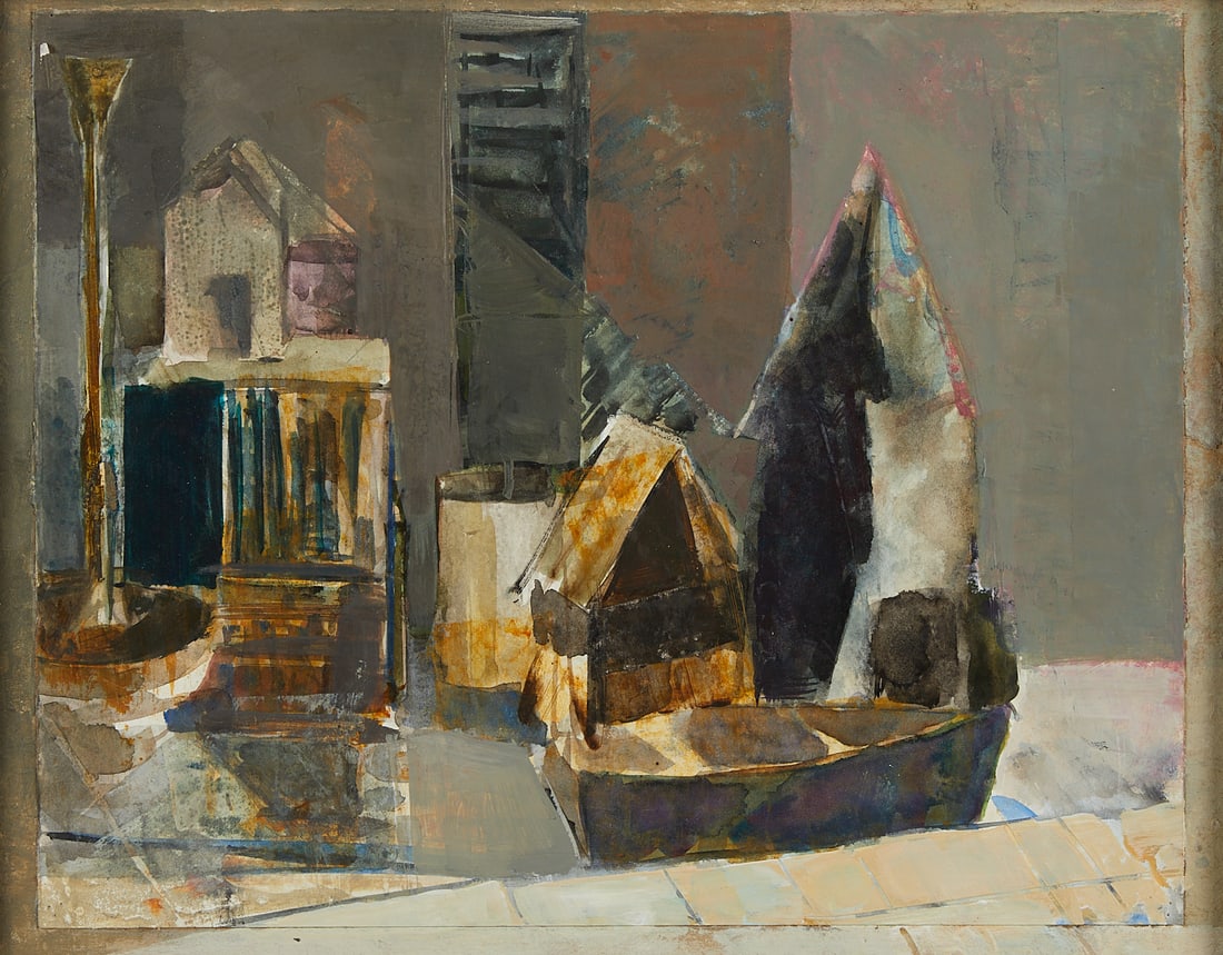 Brad Widness "Boat Watch and Space" Painting (1 of 3)