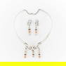 3 Pcs Mexican Sterling Silver Necklace & Earrings