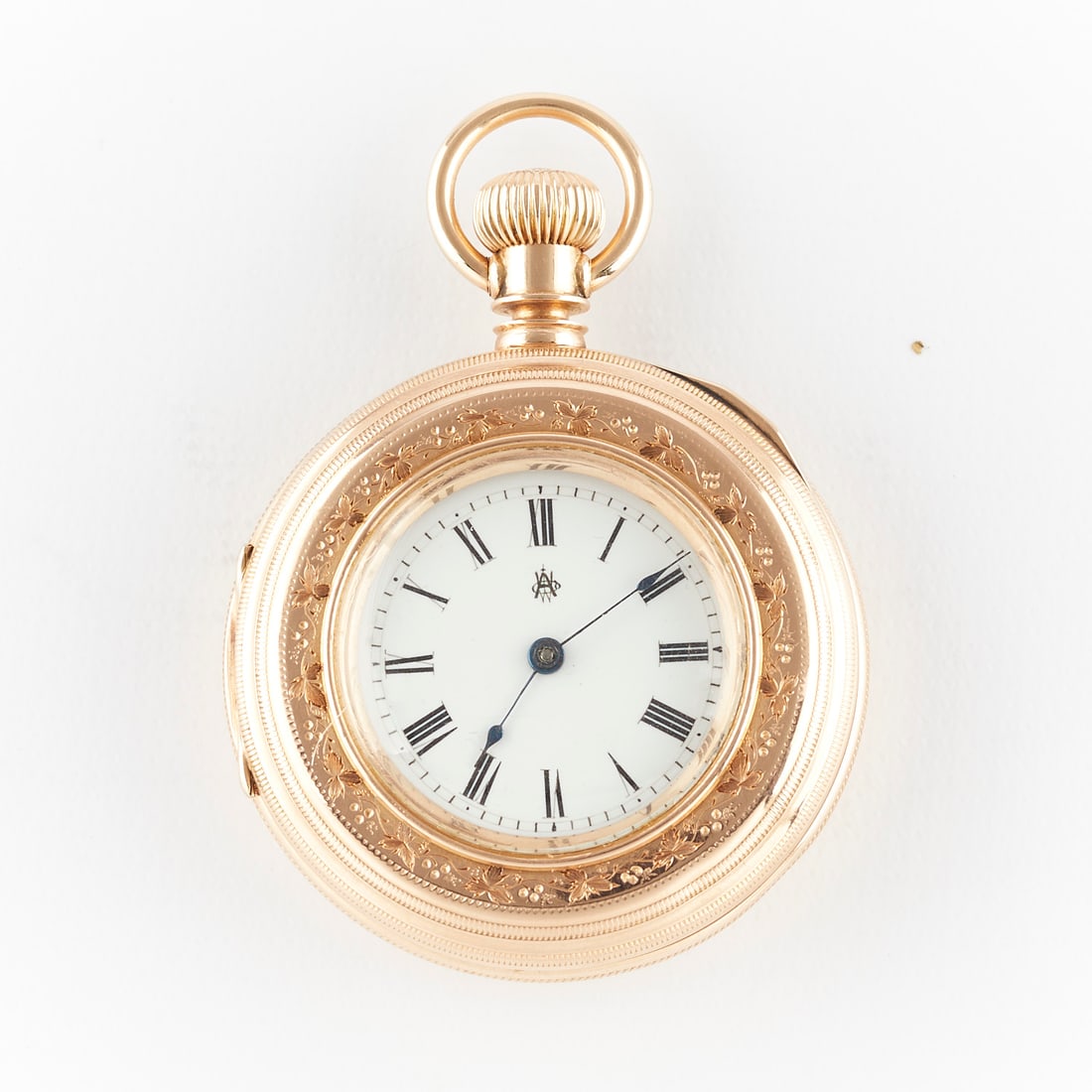 14k Yellow Gold Waltham Demi Hunter Pocket Watch (1 of 7)