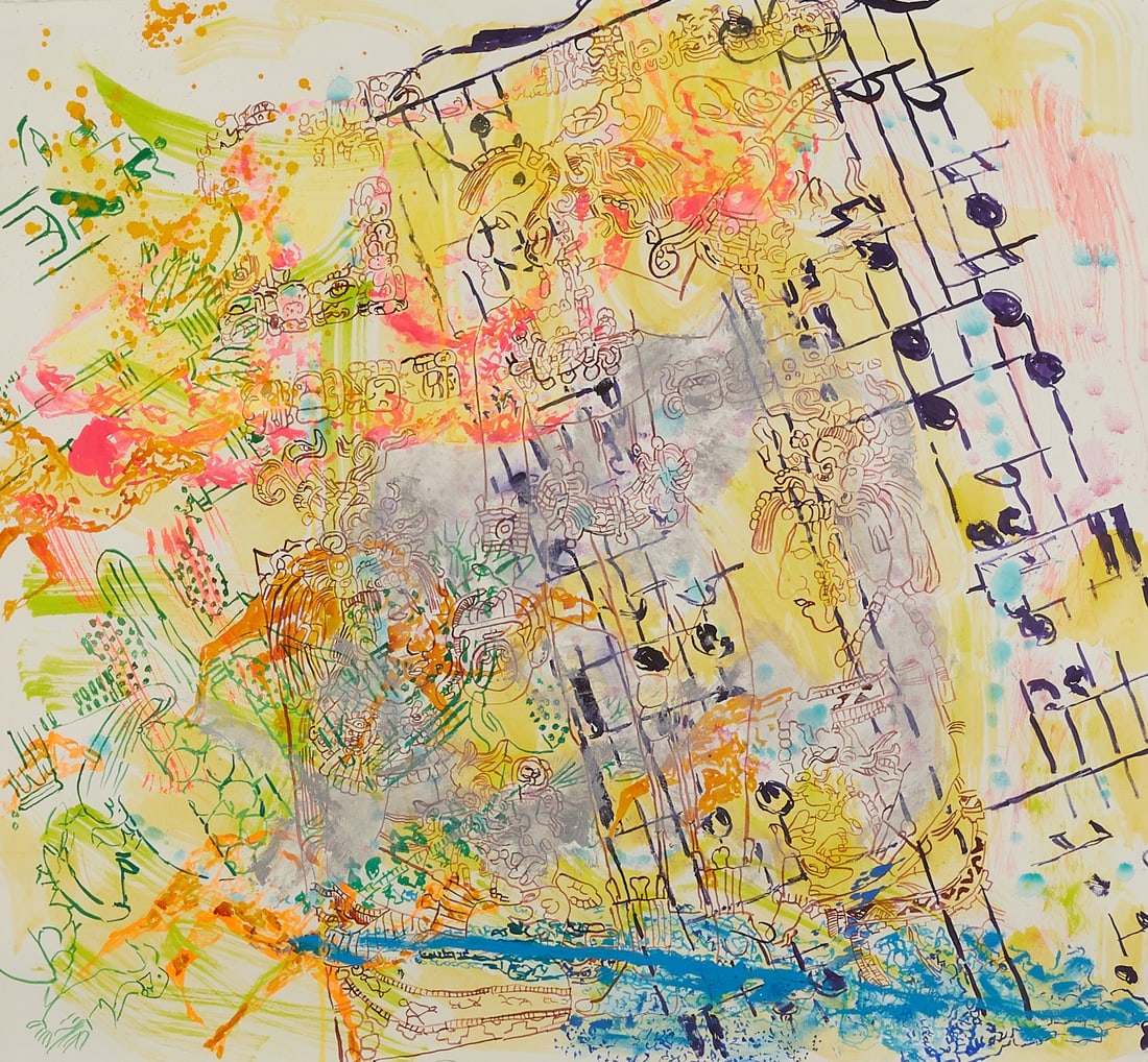 Nancy Graves "Sotospeak Succeed" Mixed Media (1 of 8)