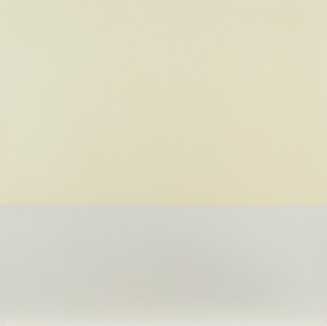 Greg Bogin Cast Plastic Convex Painting: Greg Bogin (American, b. 1965). Cast plastic convex painting in cream and white.Provenance: Private Minnesota Collection.Lot Essay:Bogin lives in New York and works in Brooklyn. His works, often brigh