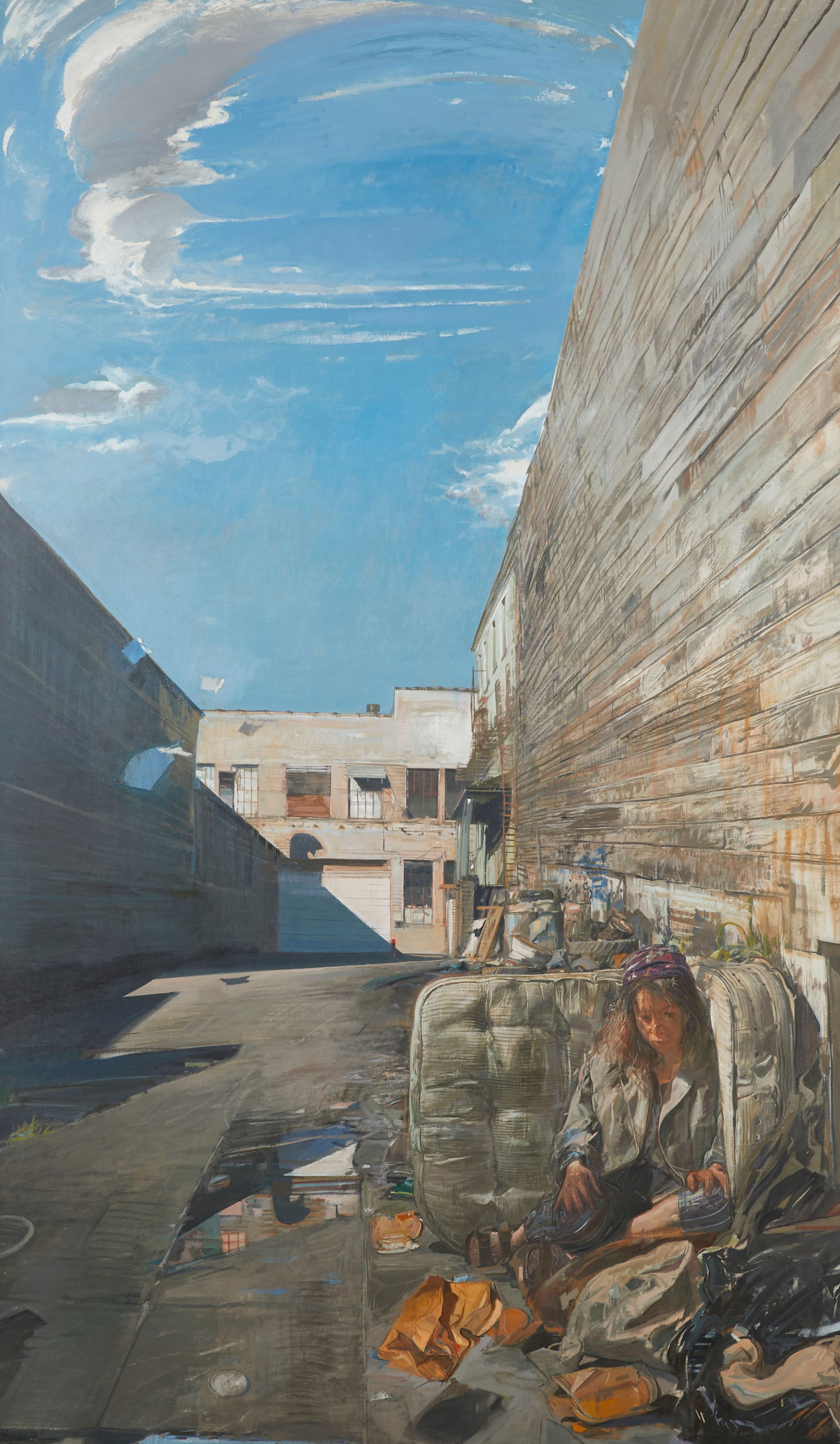 Jerome Witkin "Figure in Landscape" Large Painting (1 of 11)