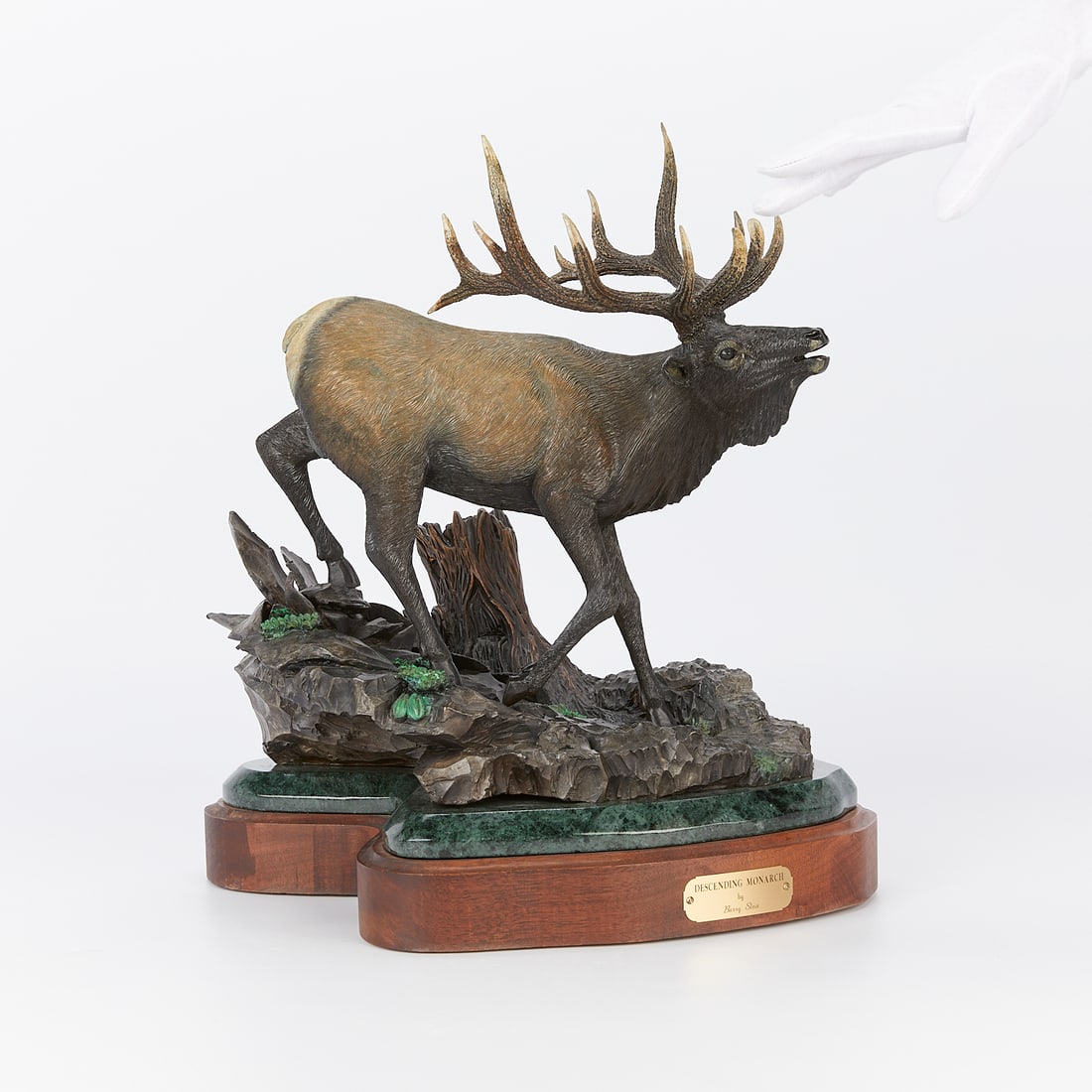 Barry Stein "Descending Monarch" Elk Bronze (1 of 10)