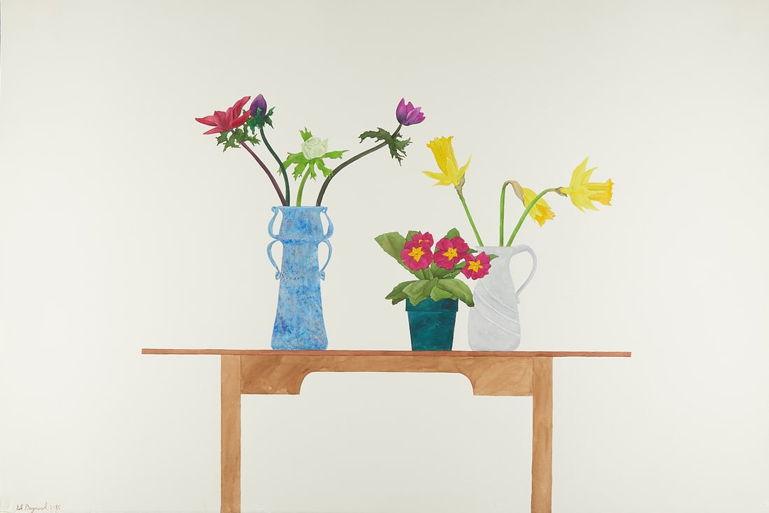 Ed Baynard "Country" Watercolor Painting 1985 (1 of 7)