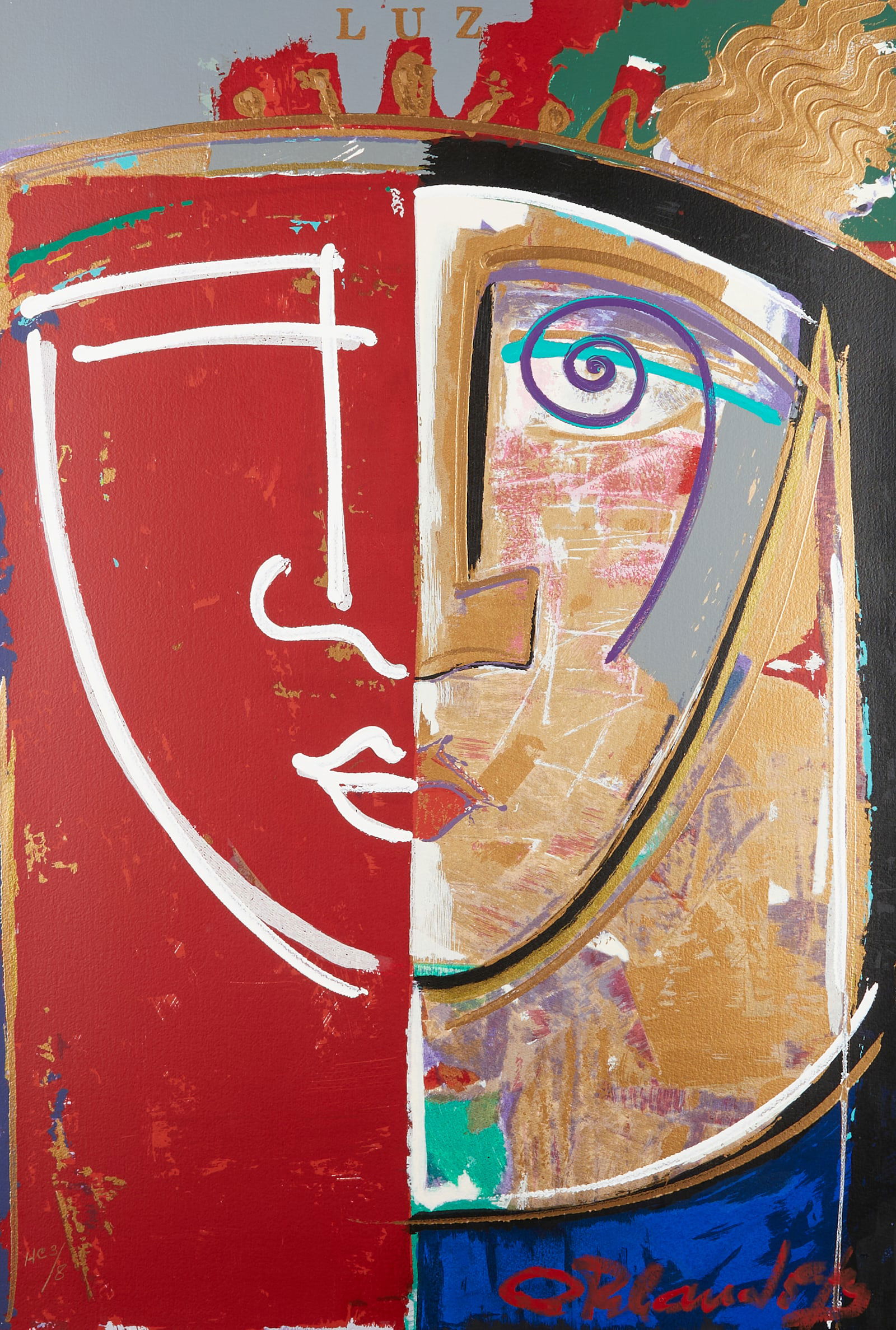 Orlando Agudelo-Botero "Luz" Serigraph (1 of 9)