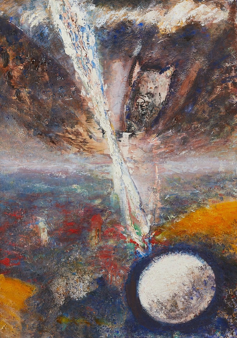 Tim Jones "Regenerative Figure" Oil Painting 1998 (1 of 4)