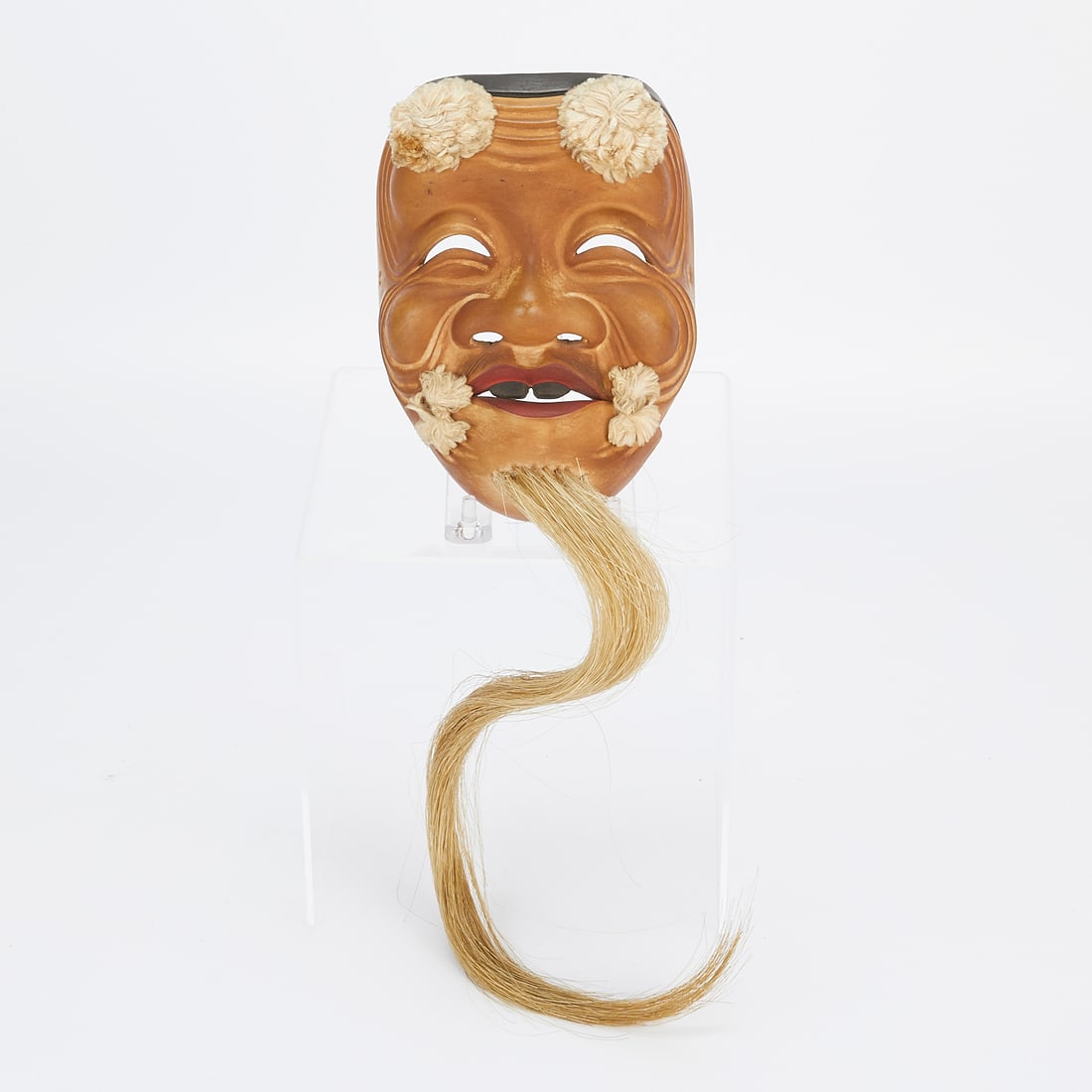 Kano Tessai Carved Wood Noh Mask (1 of 15)