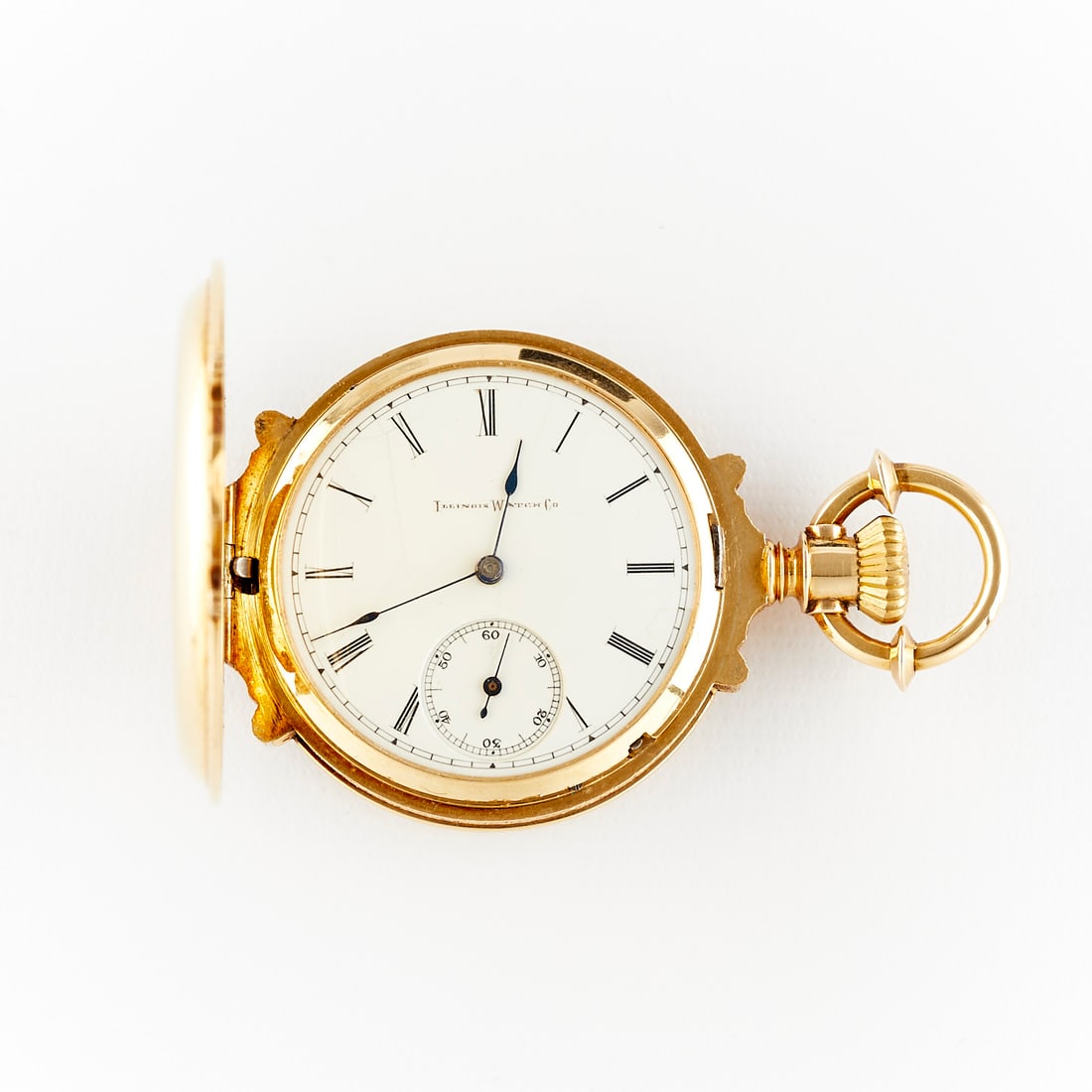 Illinois Watch Co. 18K Gold Filled Hunter Pocket Watch (1 of 8)