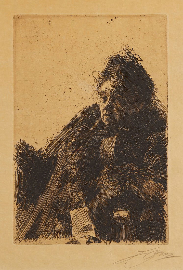 Anders Zorn "Mme Simon II" Etching 1891 (1 of 4)
