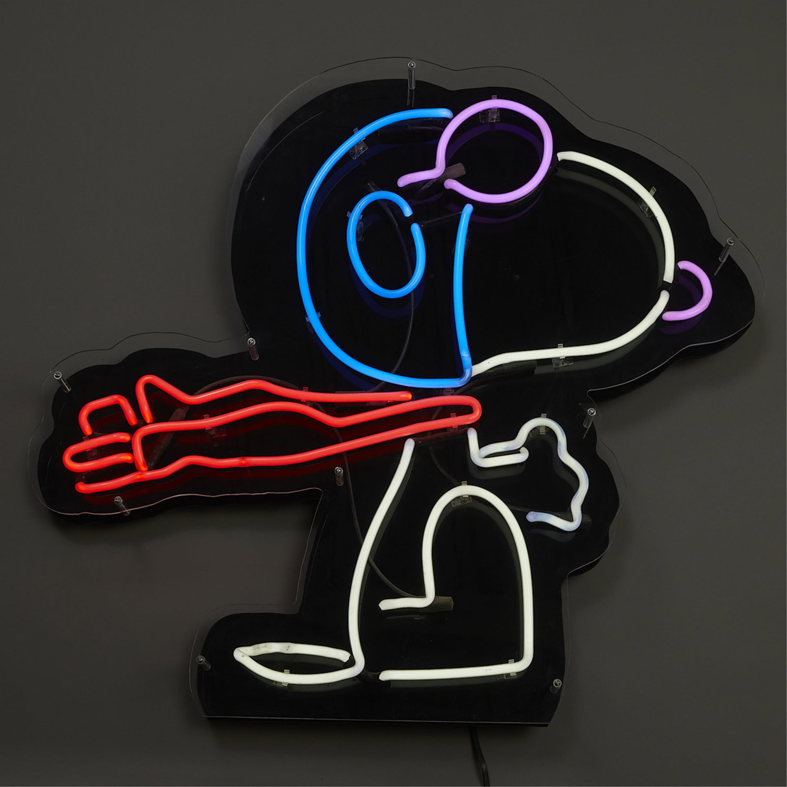 Large Neon Sign of Flying Ace Snoopy (1 of 9)