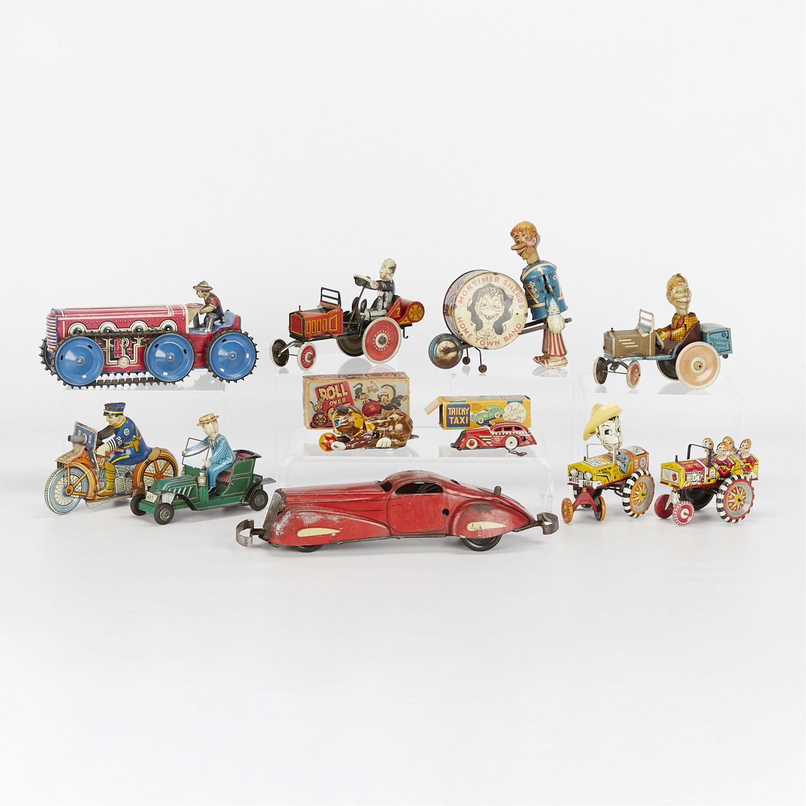 Grp of 11 Vintage Wind-up Tin Toys - Marx & Nomura (1 of 12)