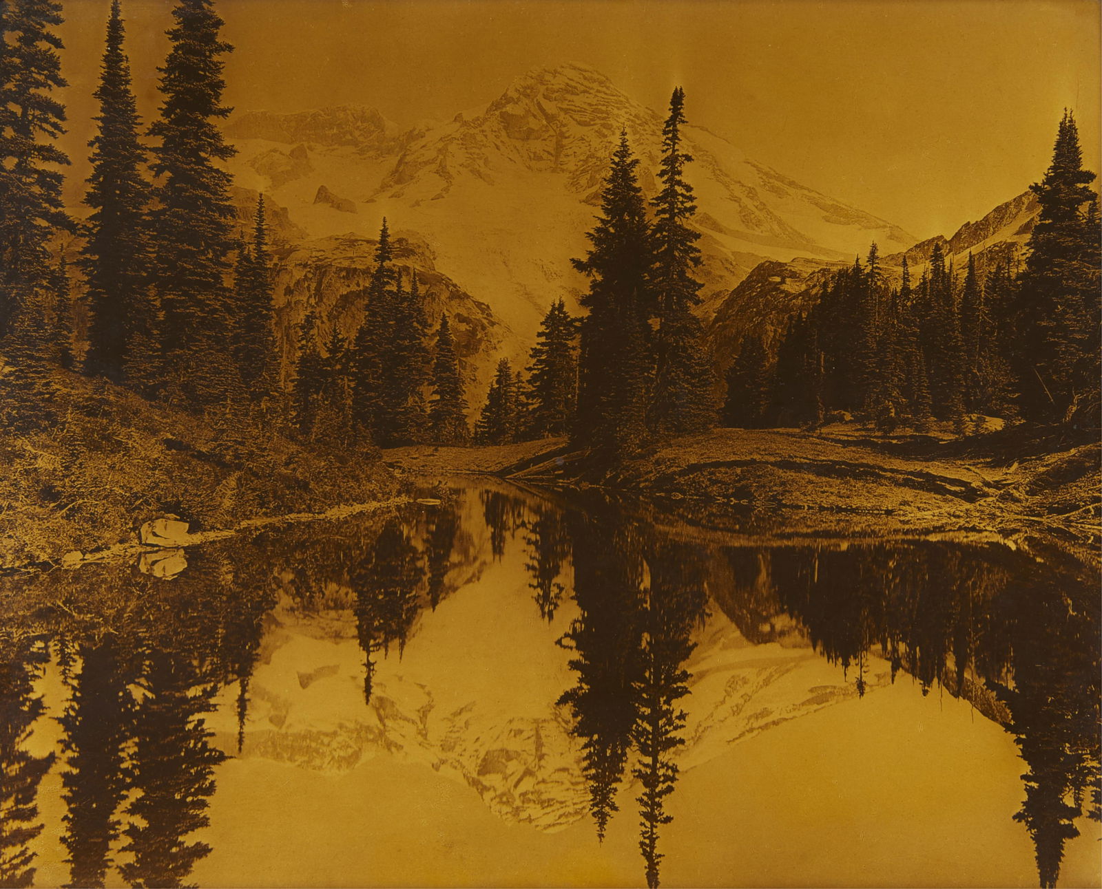 Asahel Curtis Orotone Photo of Mt. Rainier (1 of 4)