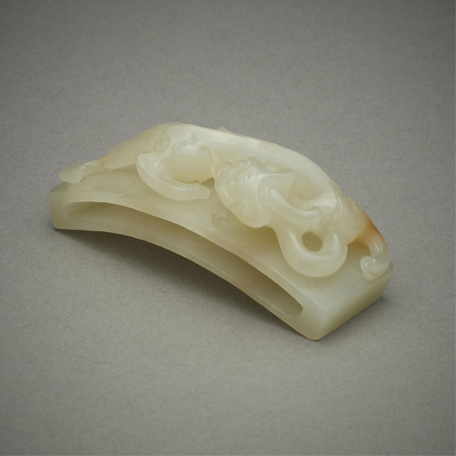 Chinese Carved Jade Dragon Belt Slide (1 of 11)