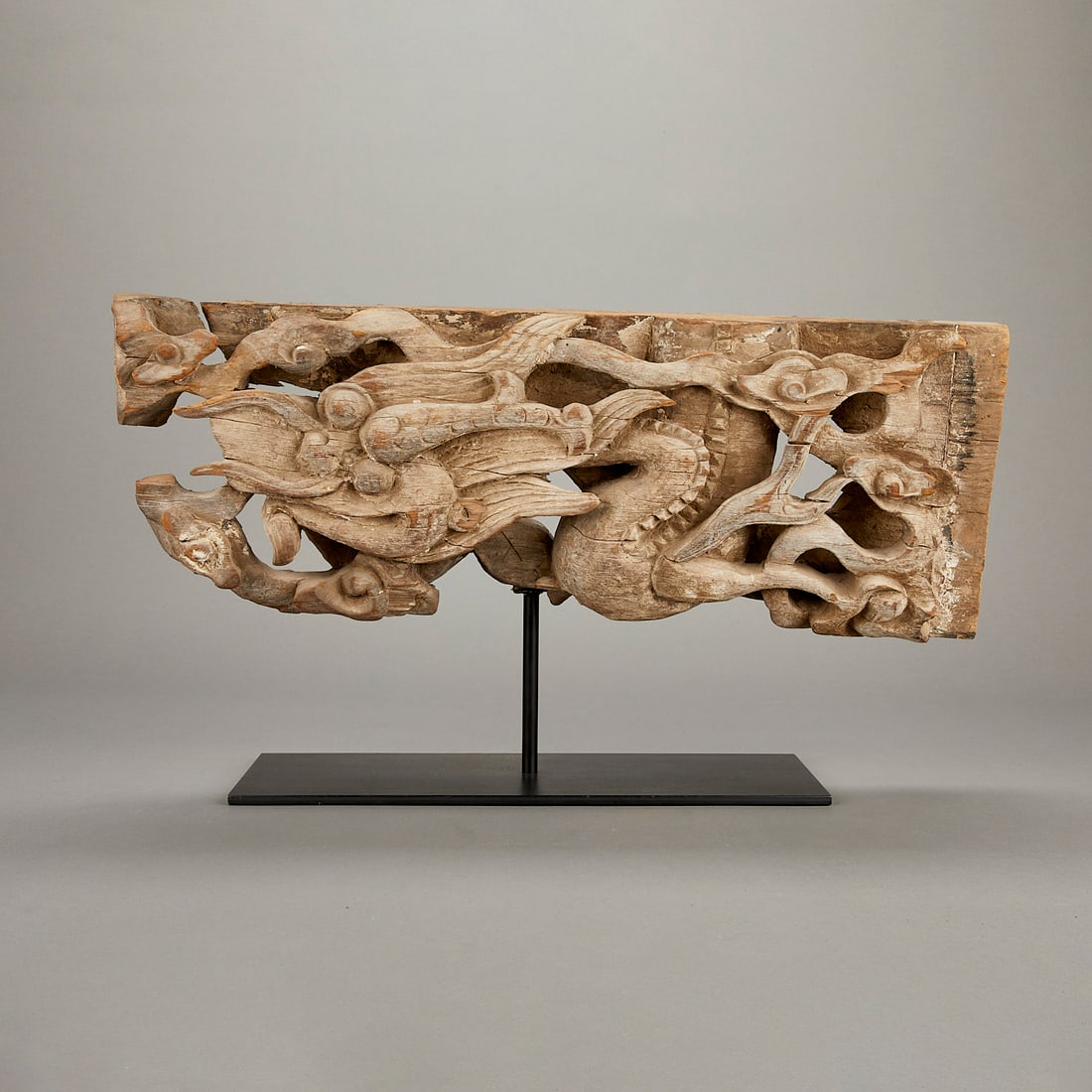 Antique Chinese Wooden Dragon Carving w/ Stand (1 of 8)