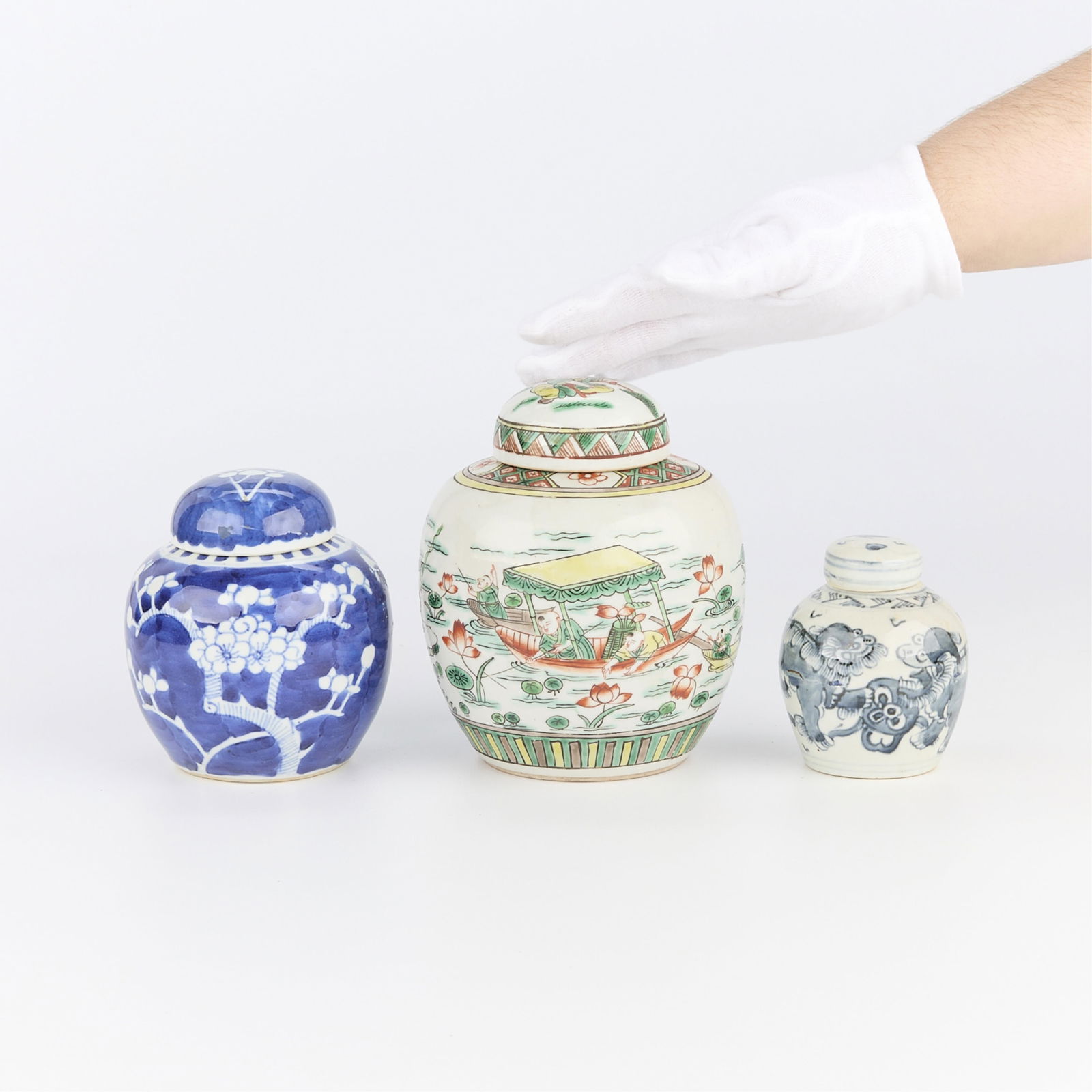 3 Chinese Porcelain Ginger Jars (1 of 19)
