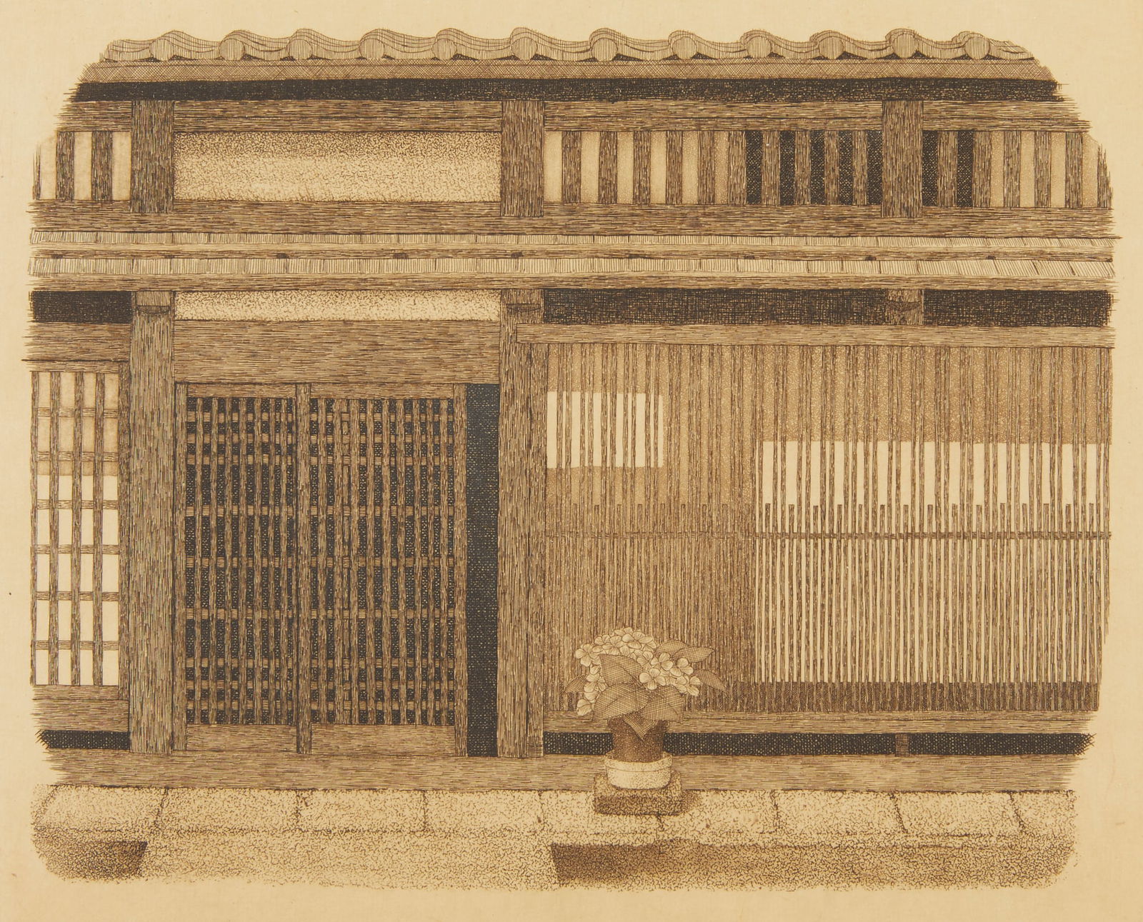 Ryohei Tanaka "Koshi (Takayama)" Print 1973 (1 of 5)