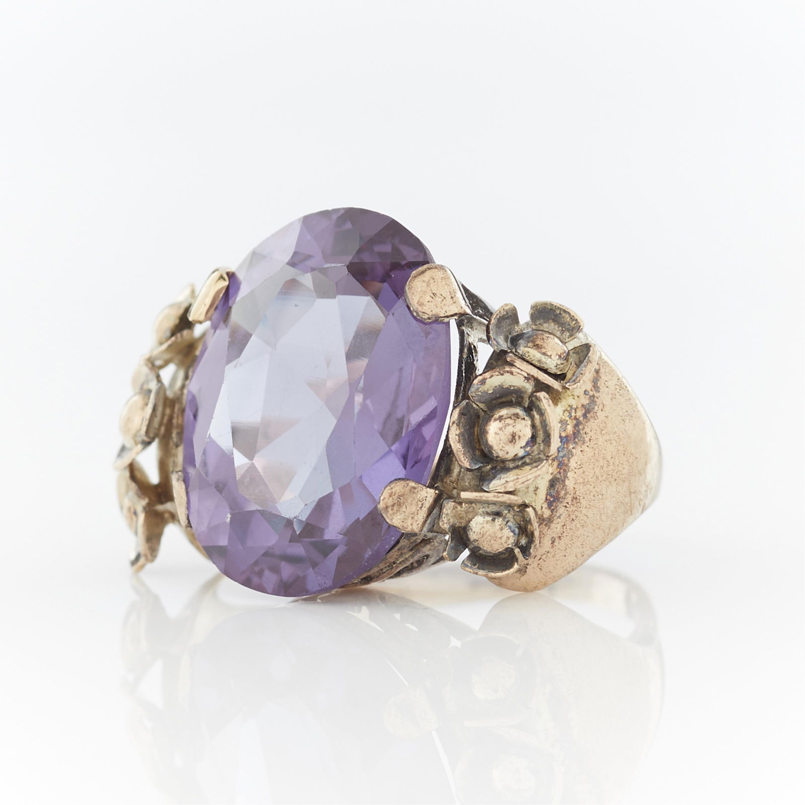 9k Rose Gold Sapphire Fashion Ring (1 of 10)