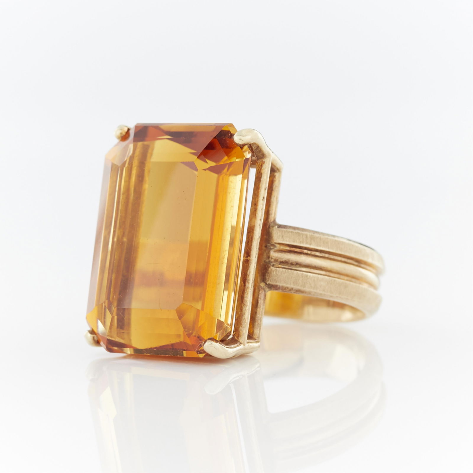 14k Yellow Gold & Citrine Cocktail Ring (1 of 10)