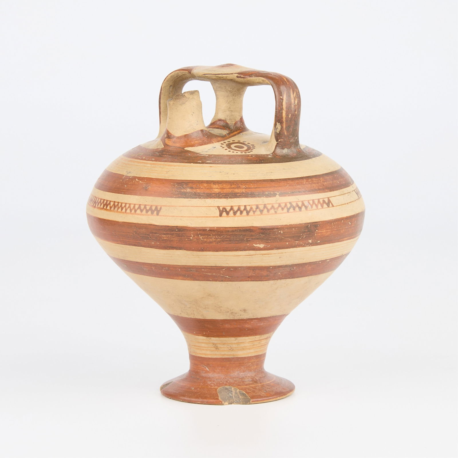 Ancient Greek Mycenaean Pottery Stirrup-Spout Jar (1 of 13)