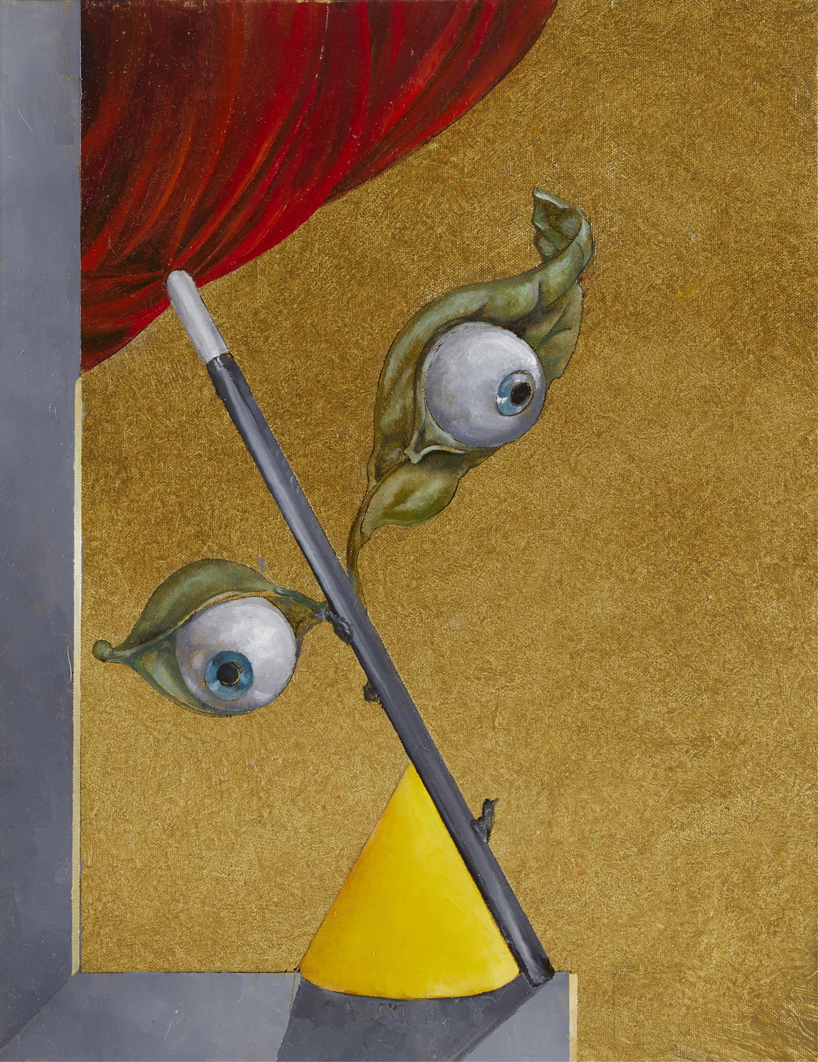 Jack Barkla "Eyes on a Stick" Surreal Painting (1 of 8)