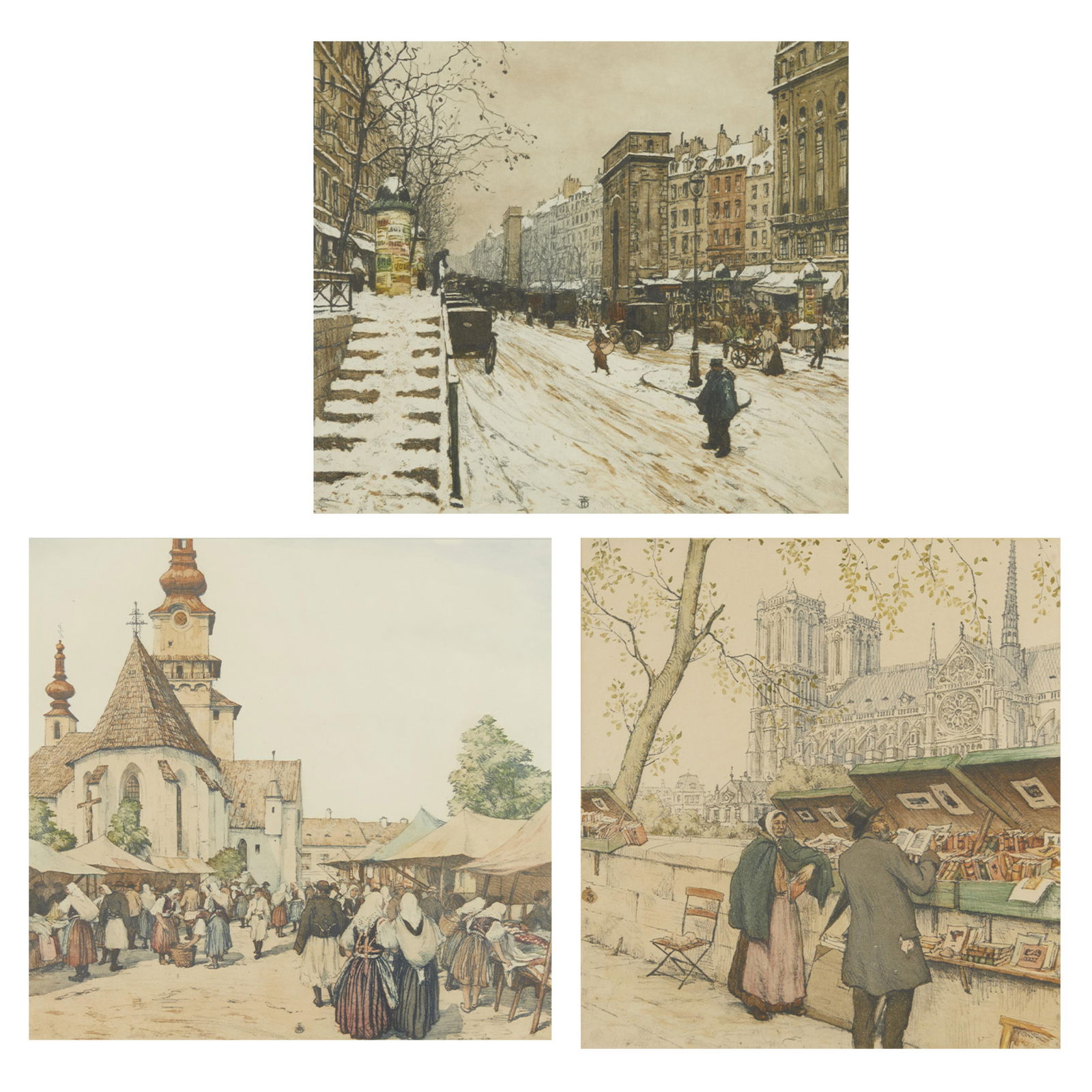 3 Tavik Frantisek Simon Cityscape Aquatints (1 of 20)