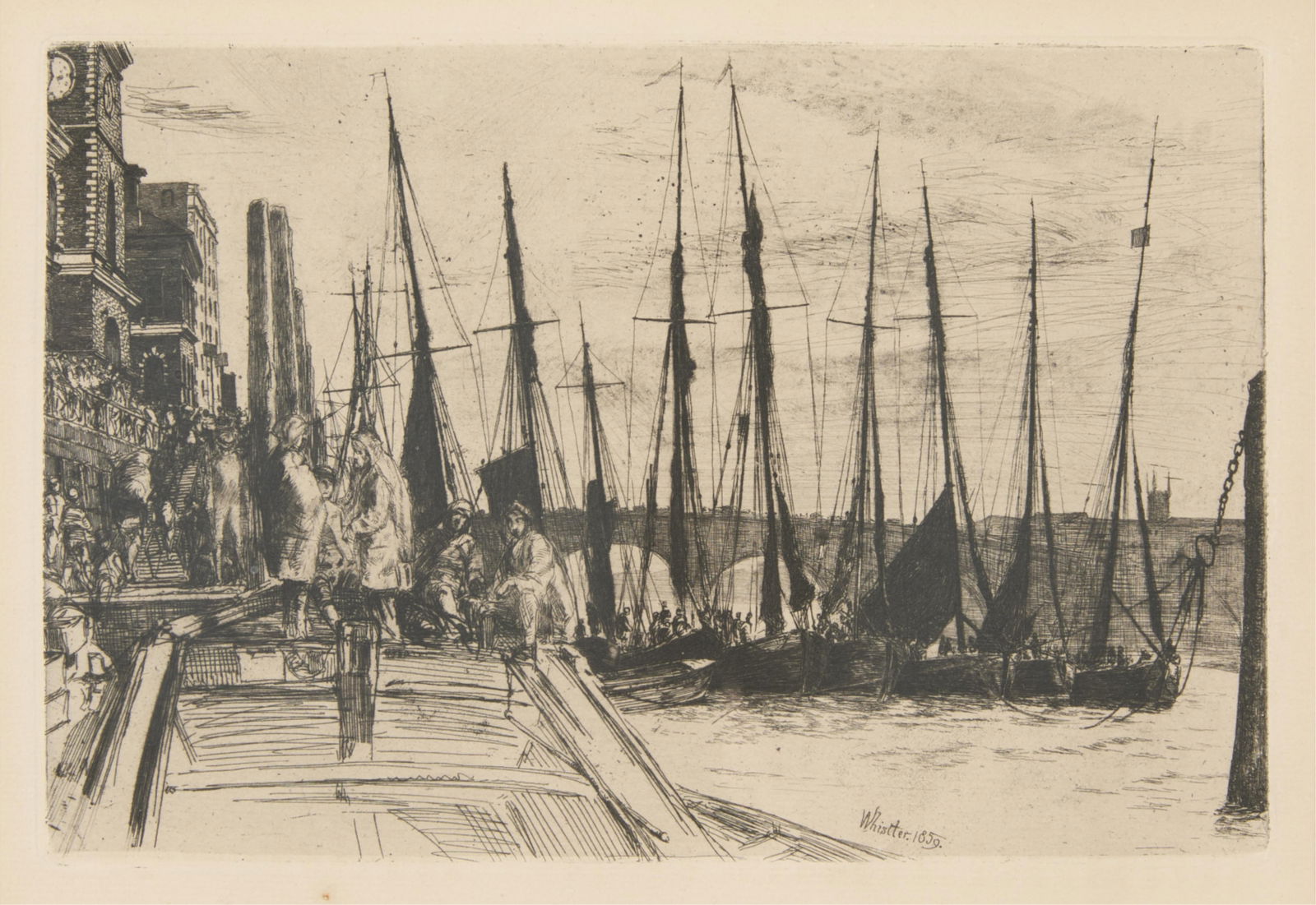 James McNeill Whistler "Billingsgate" Etching (1 of 5)
