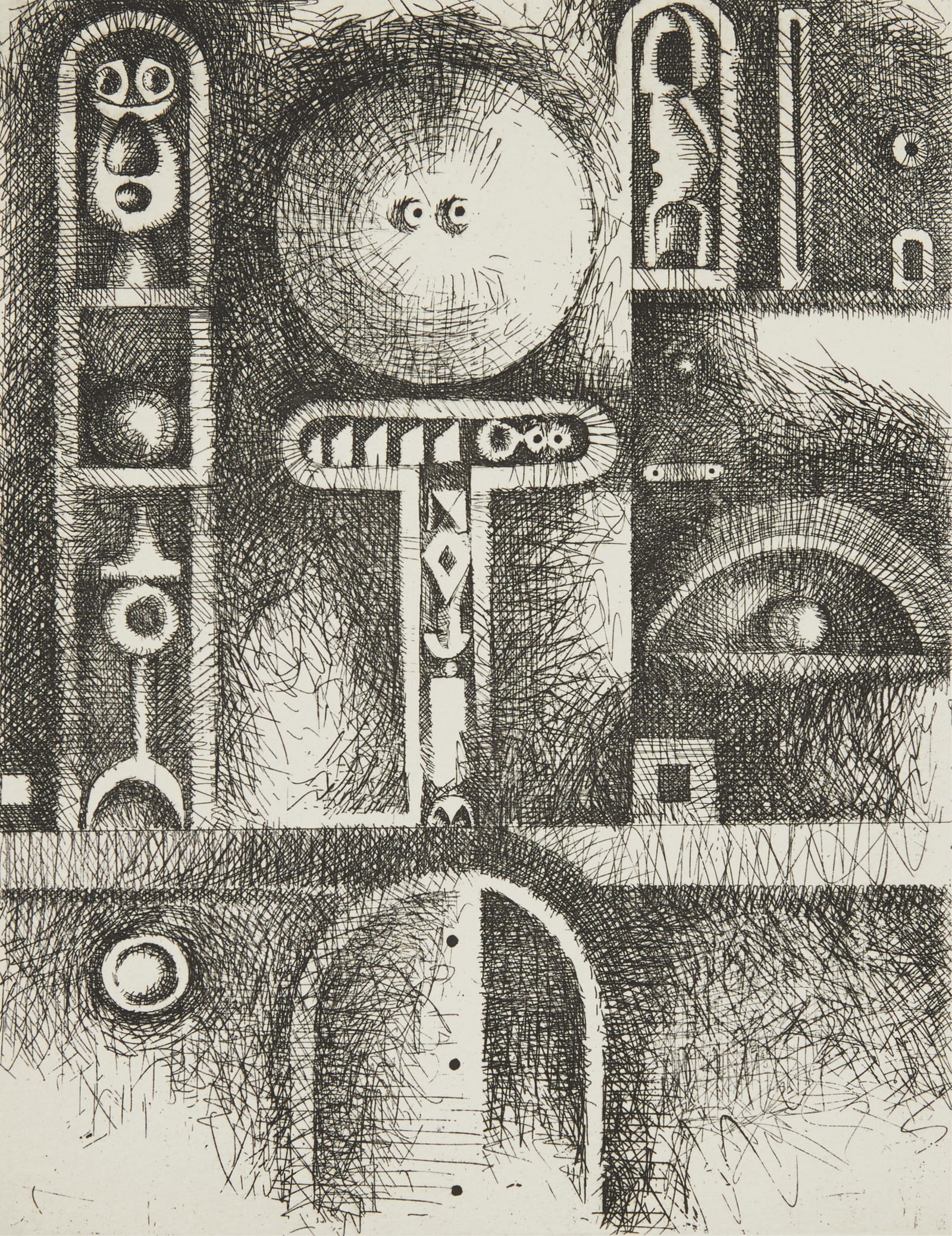 Marcelo Bonevardi "Facade" Etching 1966 (1 of 13)