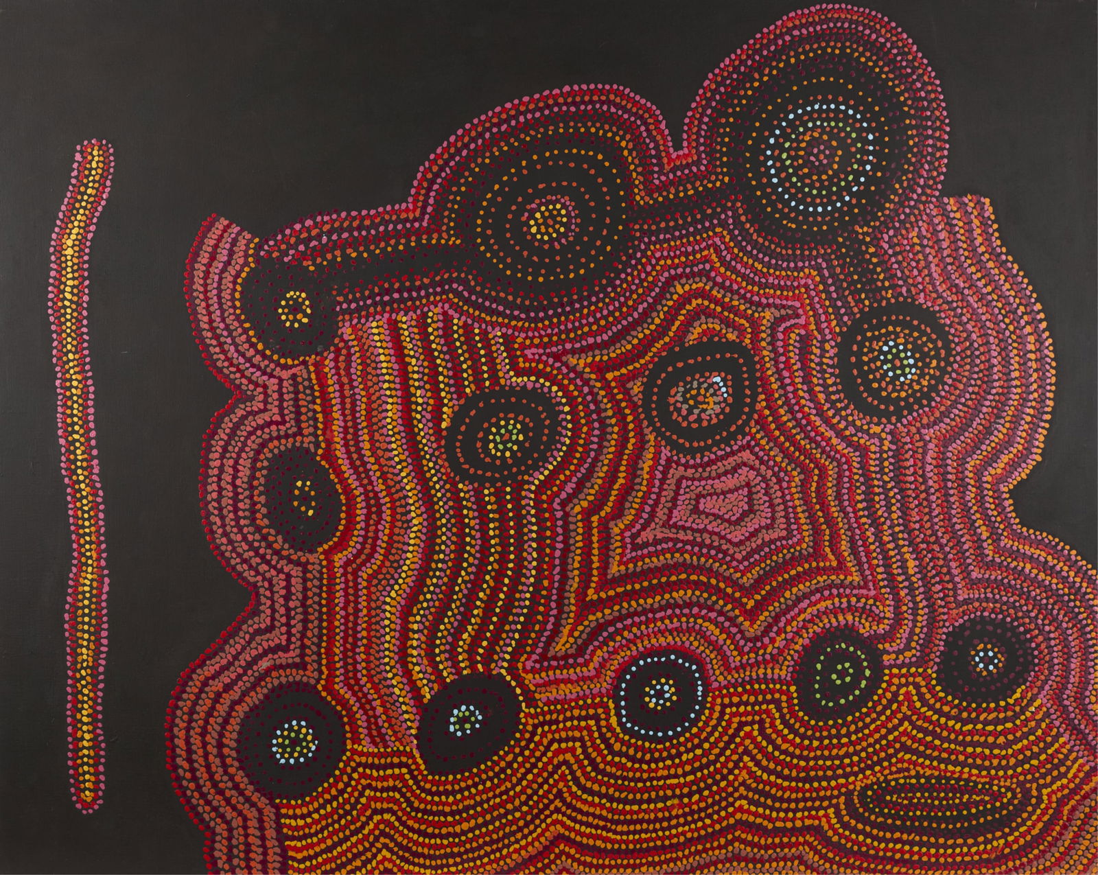 Jeanie Lewis Napangardi Aboriginal Dot Painting (1 of 7)