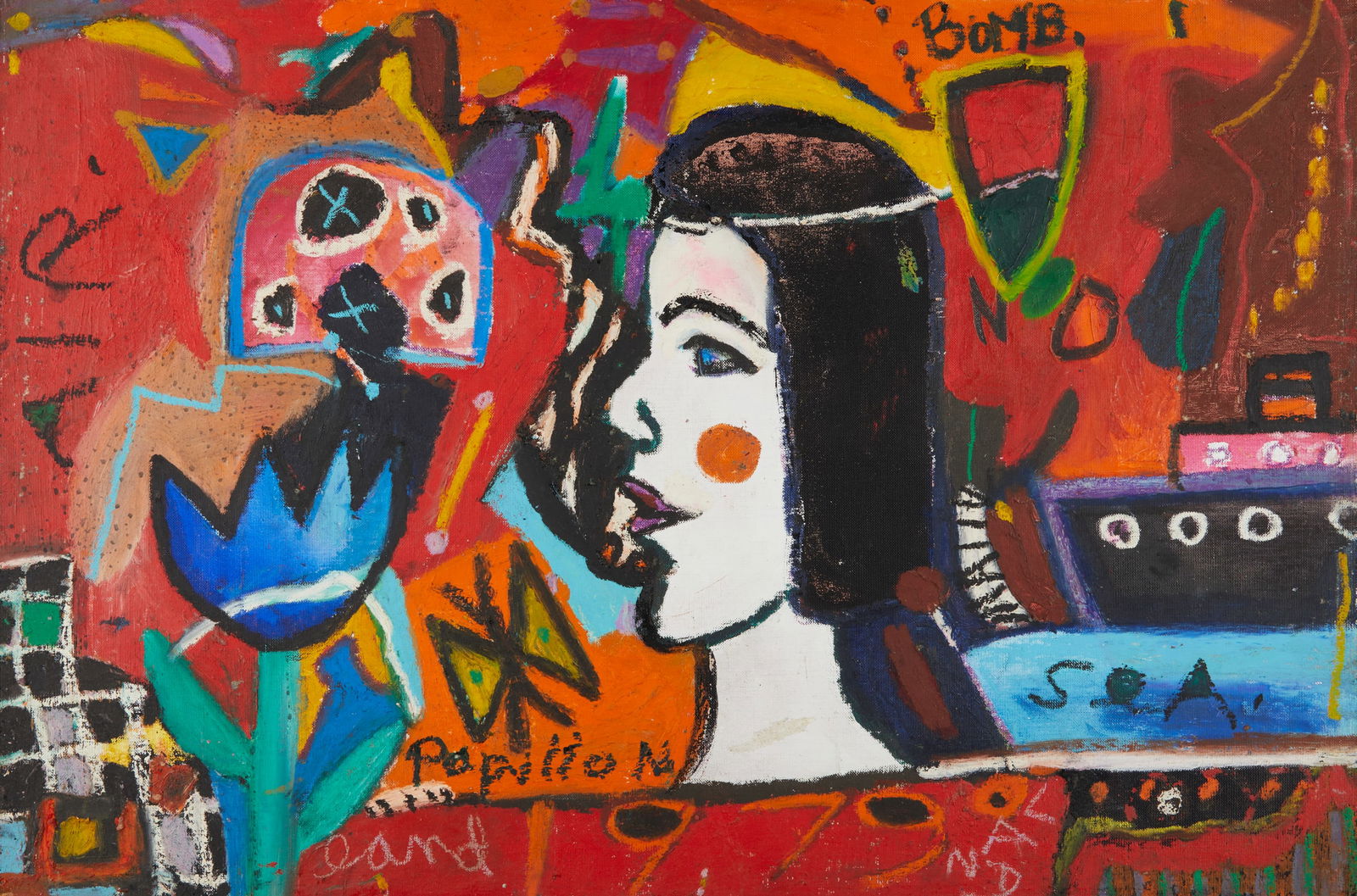 Norris Embry Abstract Figural Painting (1 of 7)