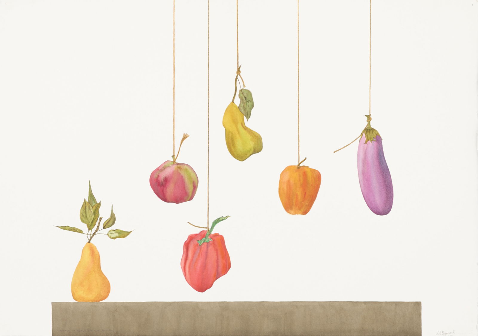 Ed Baynard "Homage To Early Spanish Painting" WC (1 of 8)