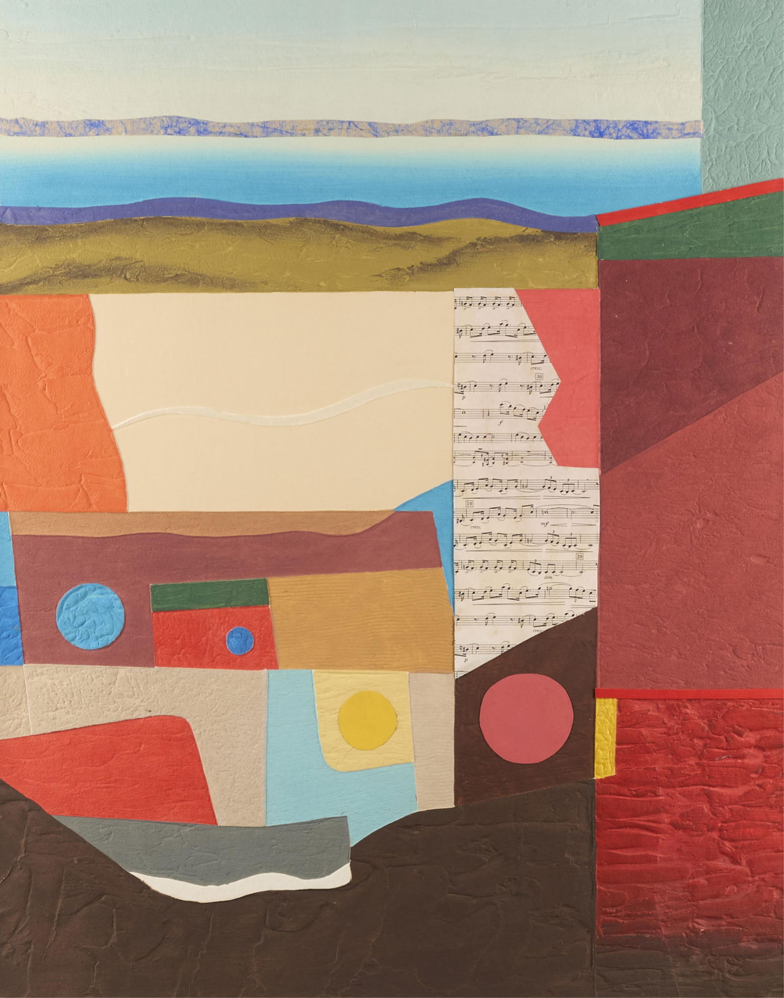 Large Max Papart Abstract Collage Lithograph (1 of 7)