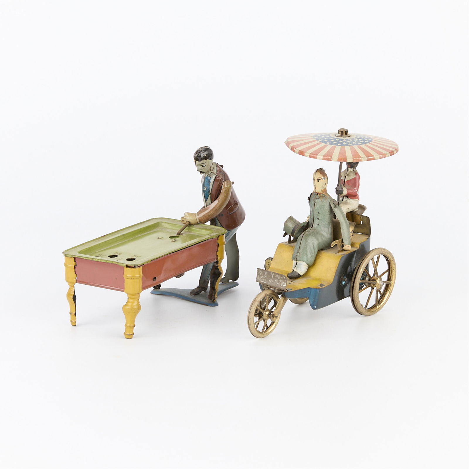 2 Early 20th c. German Mechanical Tin Toys (1 of 10)