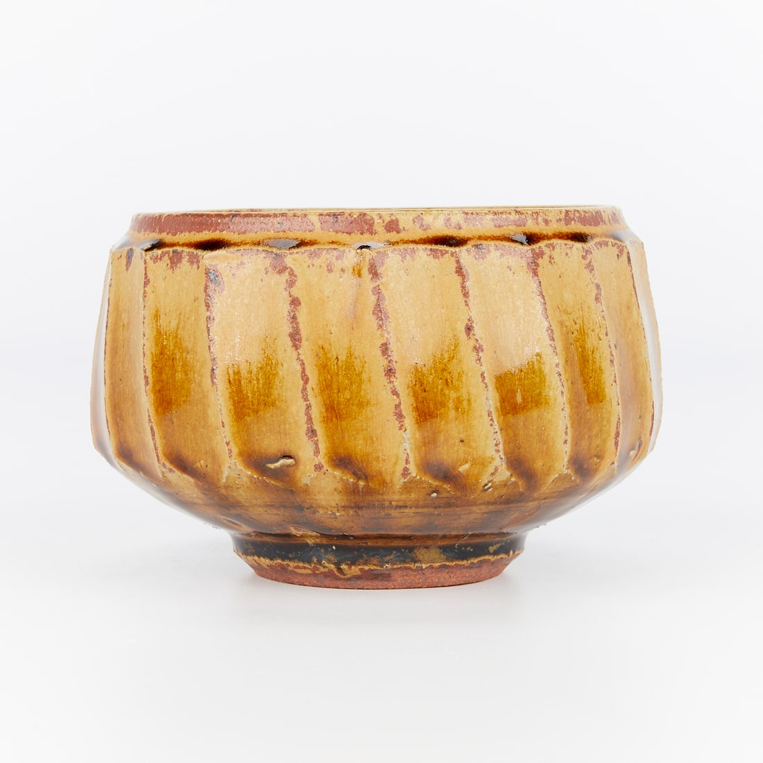 Warren MacKenzie Fluted Ceramic Bowl - Stamped (1 of 9)