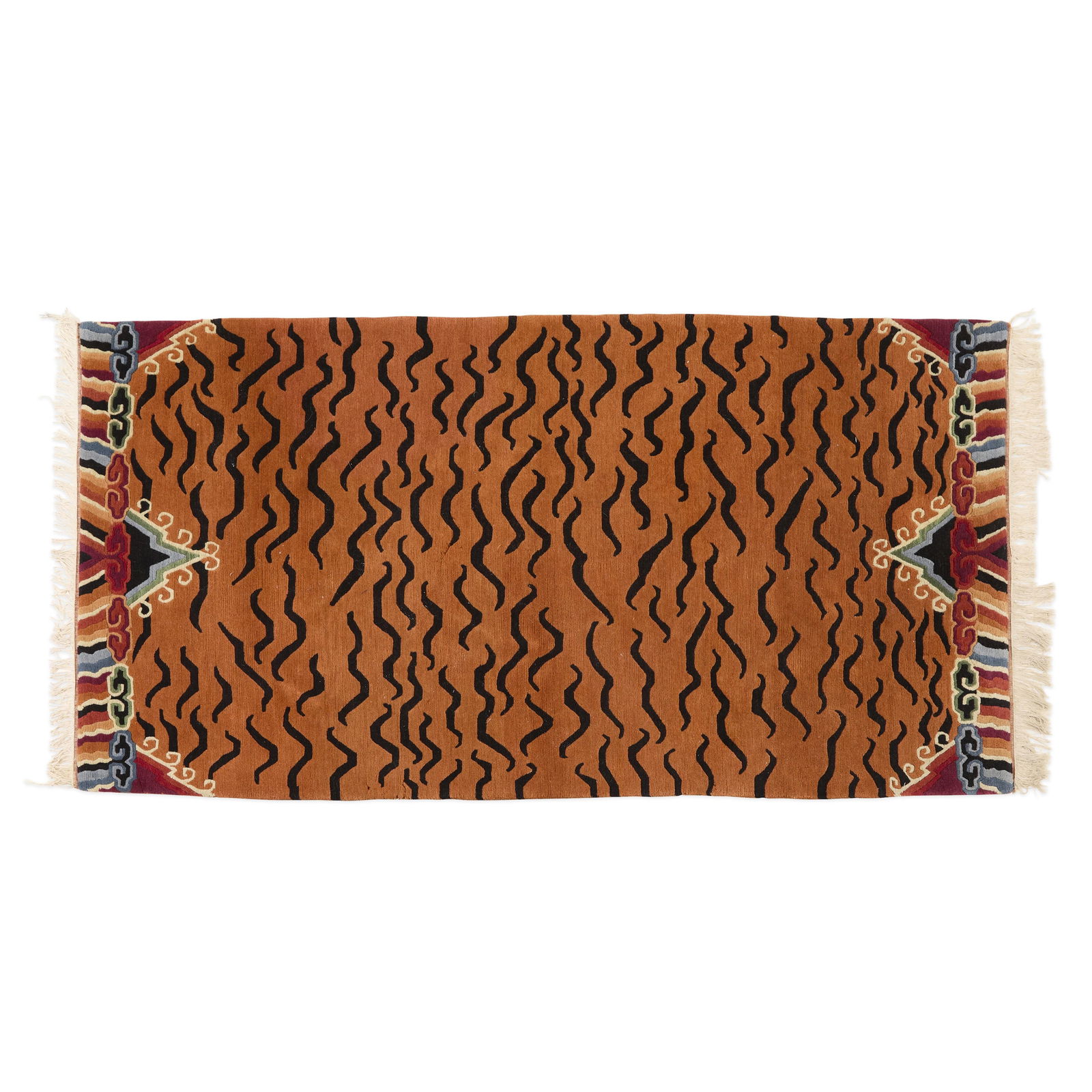 Tibetan Wool Himalayan Tiger Rug 6' x 3'1" (1 of 4)