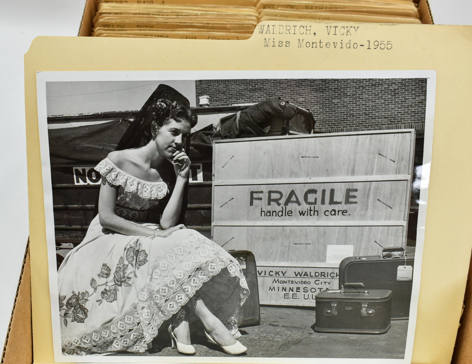 Box Star Tribune Photos/Copies Voice-Welch: One box containing gelatin silver print or original vintage press photographic reproduction from the archives of the Star Tribune. There is a mixture of files in these boxes, please use the photograph