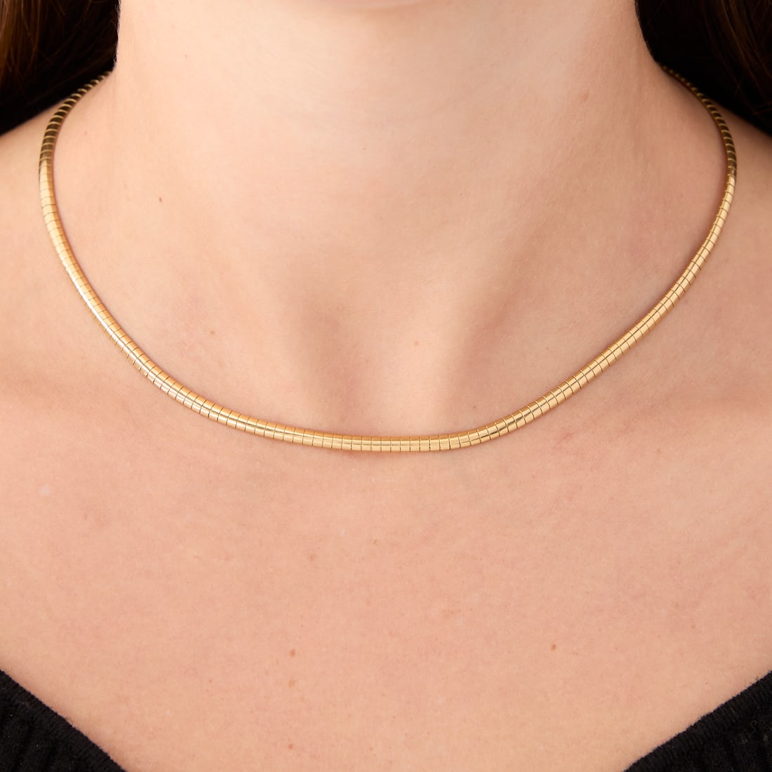 14k Yellow Gold Omega Necklace (1 of 3)