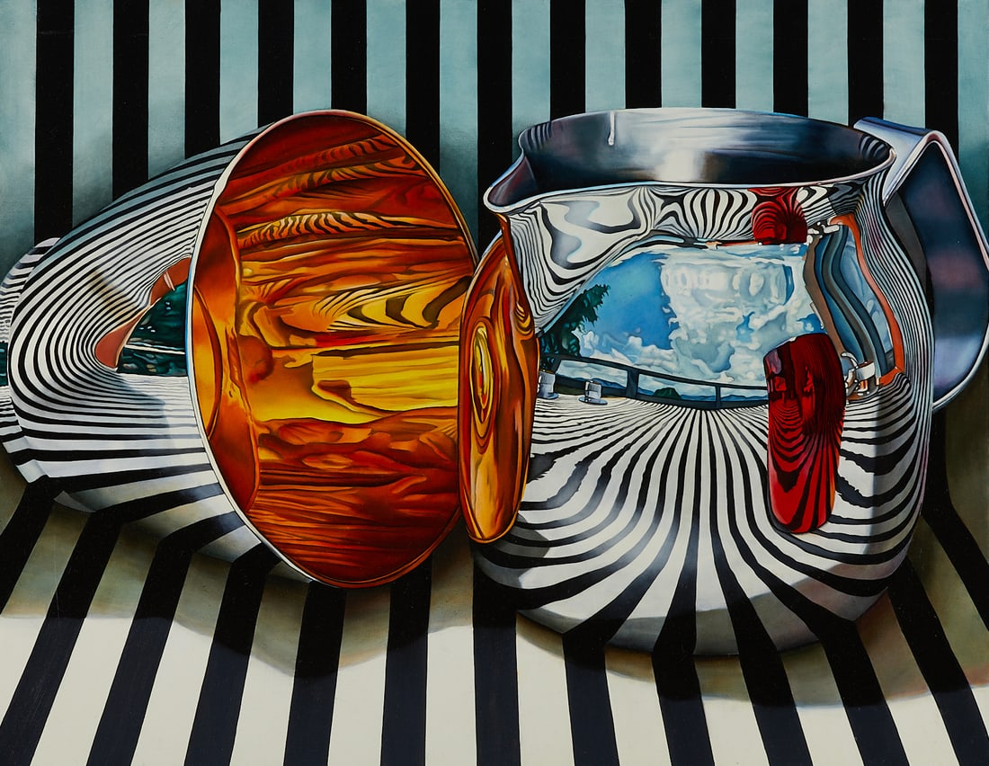 Jeanette Pasin Sloan "Bassano Stripes" Painting (1 of 6)