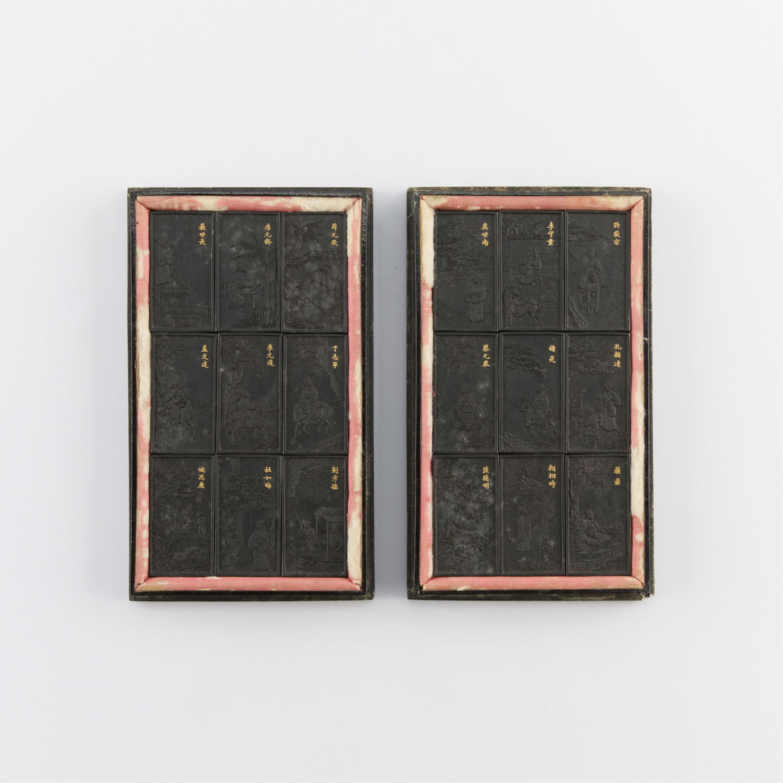 Set 18 Chinese Qing Dynasty Ink Sticks (1 of 4)