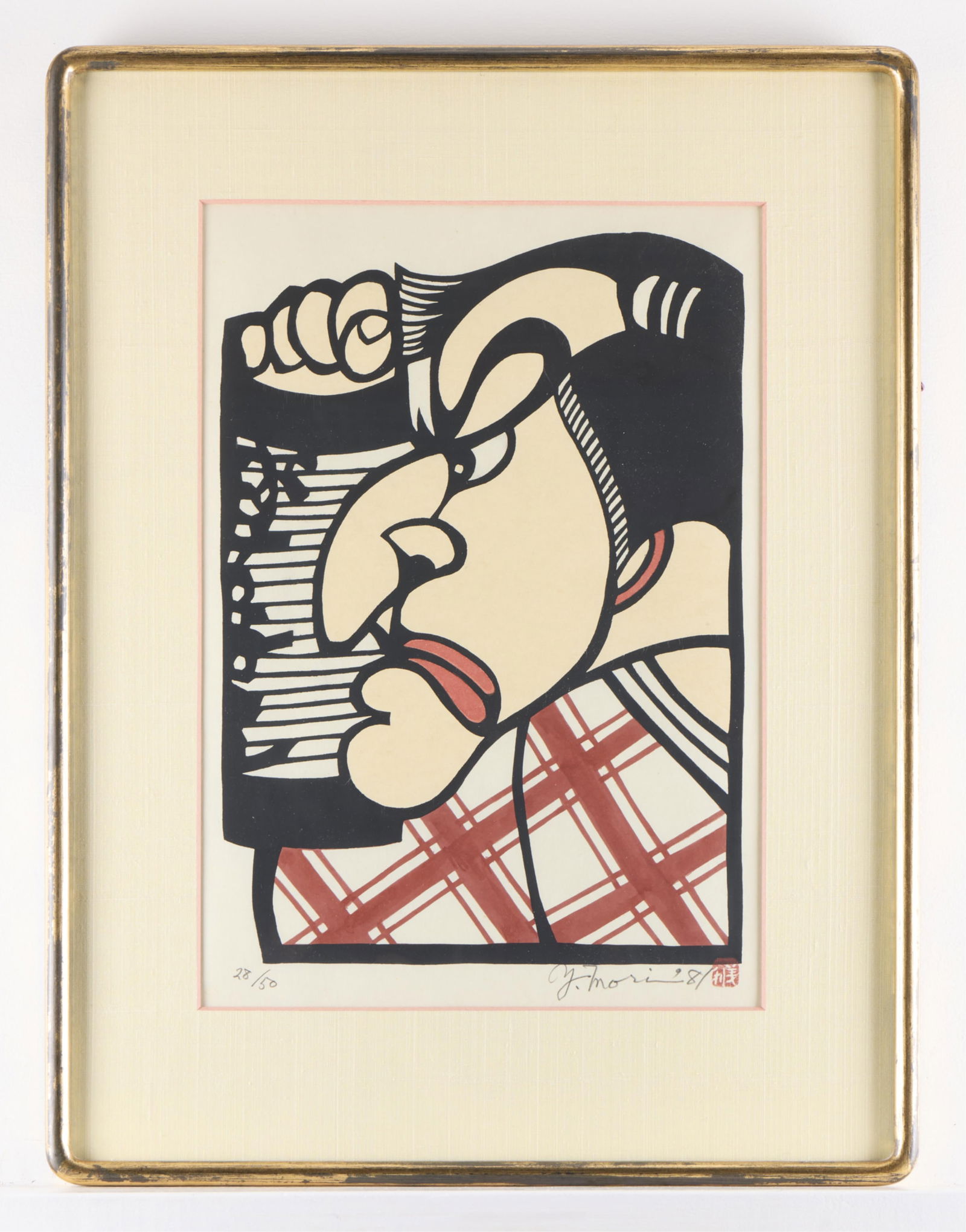 Yoshitoshi Mori Face in Profile Kappazuri Print (1 of 5)