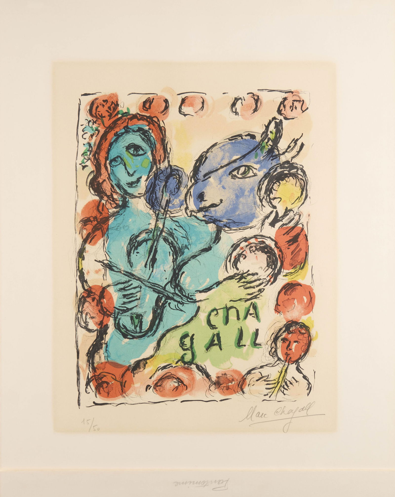 Marc Chagall "Pantomime" Lithograph 1972 (1 of 6)