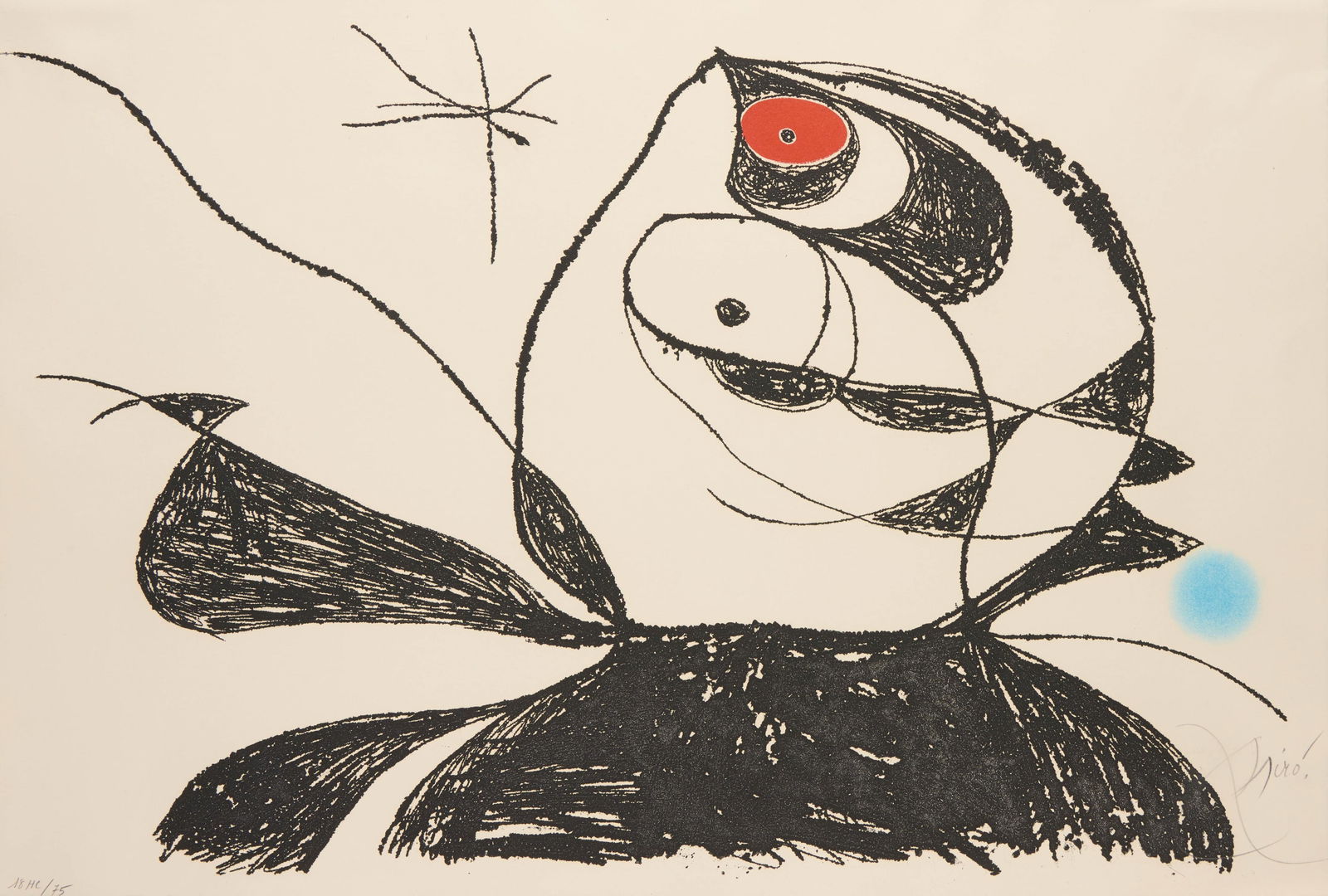 Joan Miro "Georges Duthuit" Lithograph 1976 (1 of 6)