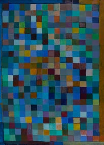 Patrick Bradley "Dejeuner sur l'herbe" Acrylic 1984