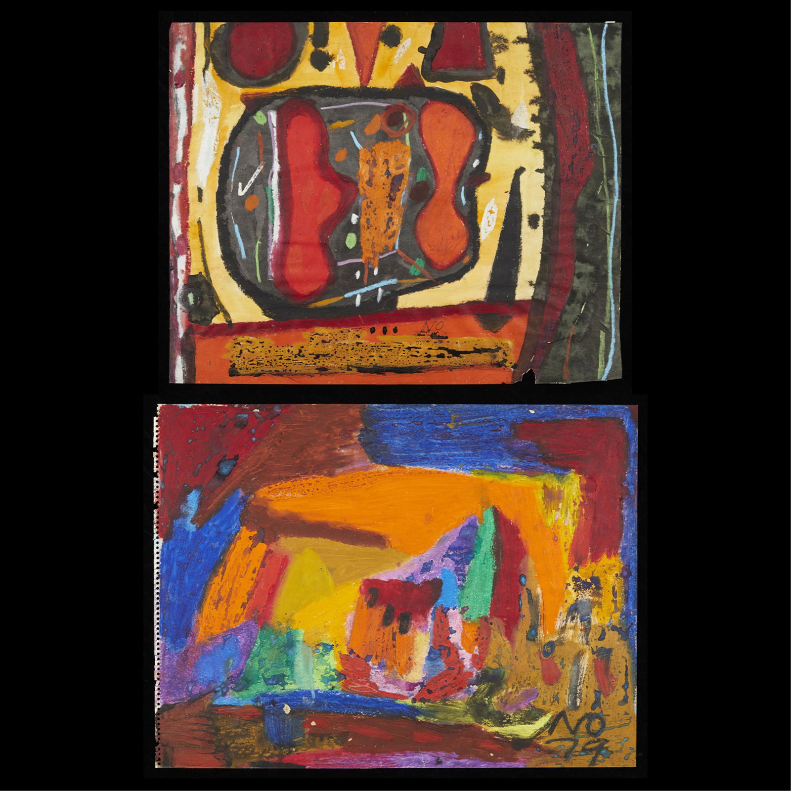 2 Norris Embry Mixed Media Paintings (1 of 16)