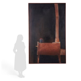 Robert Meadows "Barrel Stove" Oil on Canvas