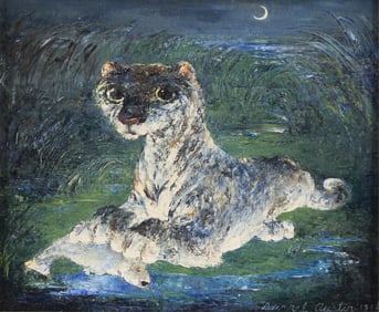 Darrel Austin "The First Catch" Painting 1948