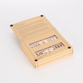 Lawrence Weiner "Give & Get/Have & Take" Brass 2005