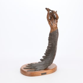 Bill Girard "Sacred Feather" Bronze Sculpture