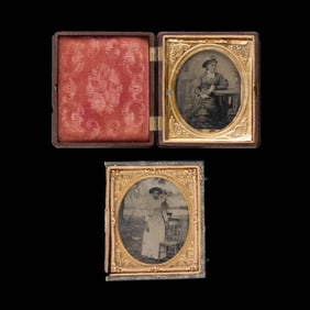 2 Tintype Photographs of African Americans